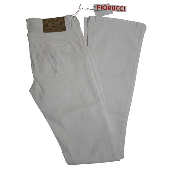 NwT made in Italy Fiorucci White Jeans size 28 - Picture 1 of 6